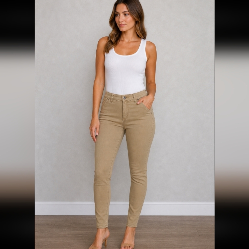 HOLLISTER 13S w31 High Rise Super Skinny Khaki Beige Pants